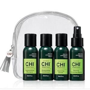 **CHI ESSENTIALS* 5-Pc Travel Kit Products NWT